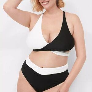 Lane Bryant Black and White Bikini